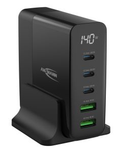 Desktop Charger mit Display DC5140PD 140W / 5 A / 140 W / 5 Port